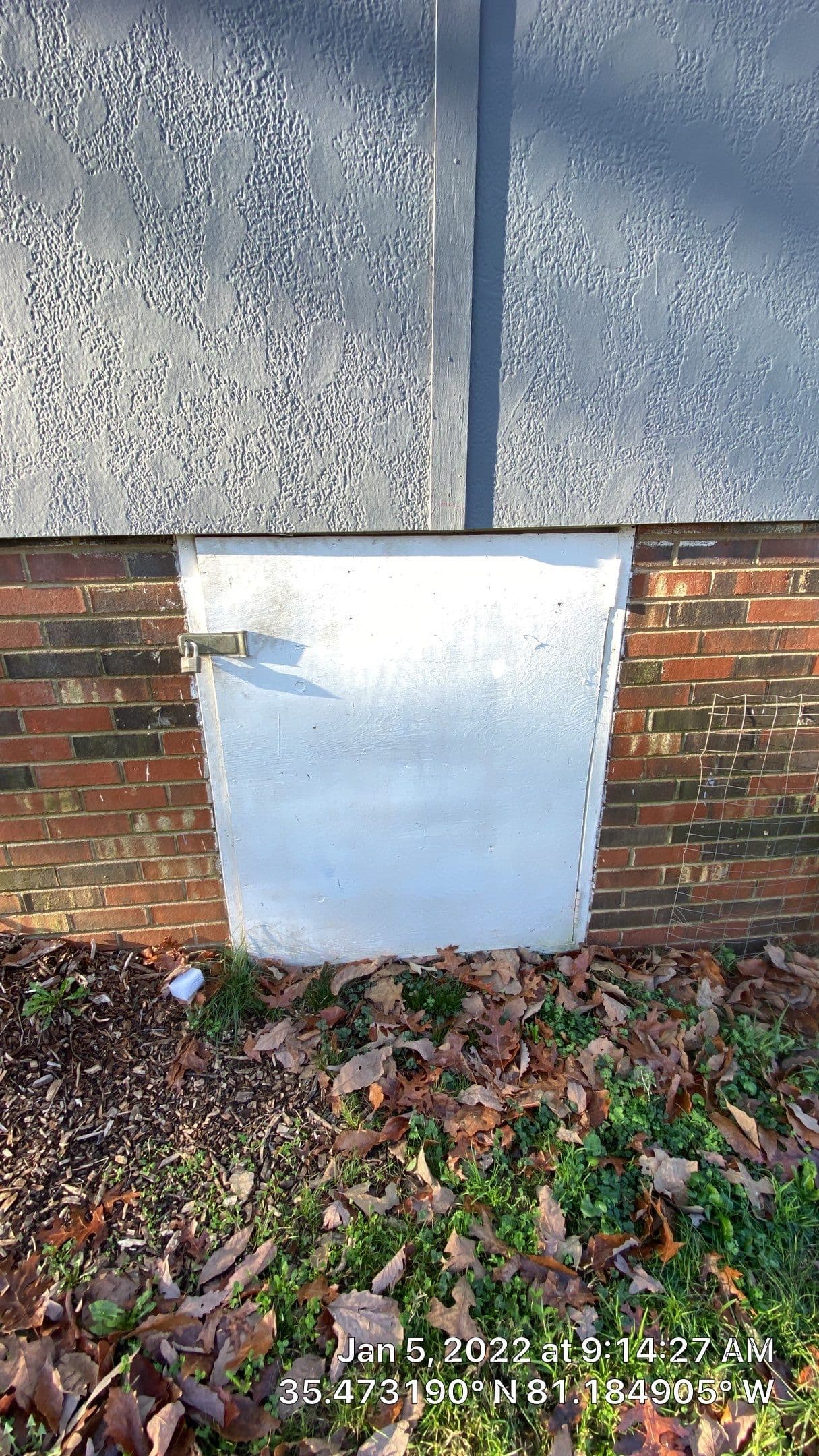 HydroHelp911 Crawl Space & Foundation Repair installed an exterior crawl space access door for a home.