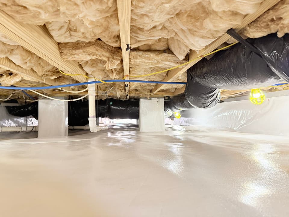HydroHelp911 Crawl Space & Foundation Repair completing a full crawl space encapsulation system