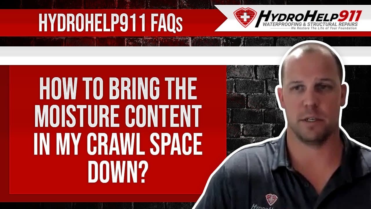 How to Lower the Moisture Content in a Crawl Space. Video preview.