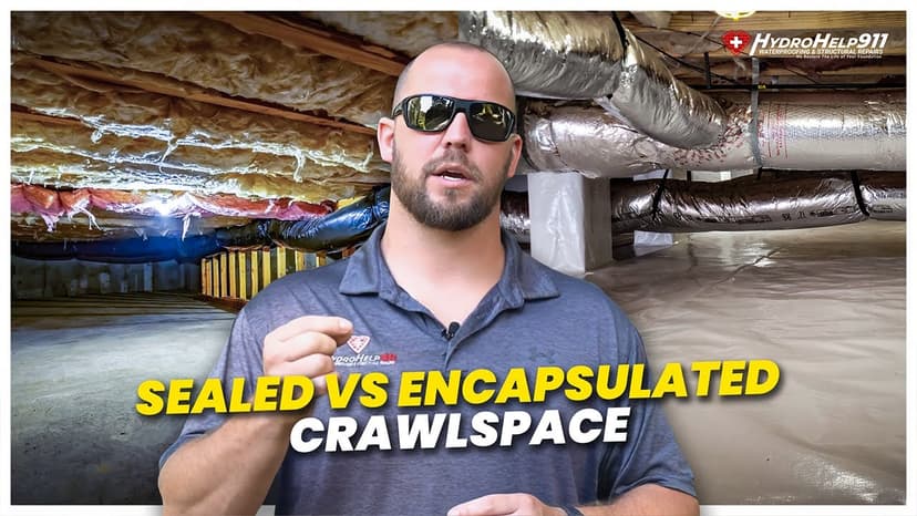 A Sealed Crawl Space Compared With an Encapsulated Crawl Space. Video preview.