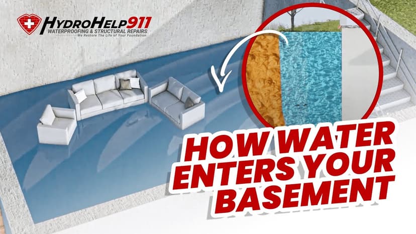 How Water Gets Into a Basement. Video preview.
