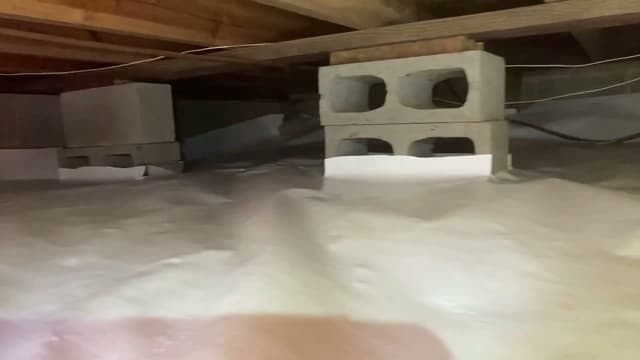 A Crawl Space Vapor Barrier Installation in Catawba, NC. Video preview.