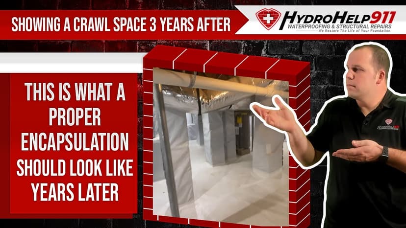 A Crawl Space Encapsulation Three Years Later. Video preview.