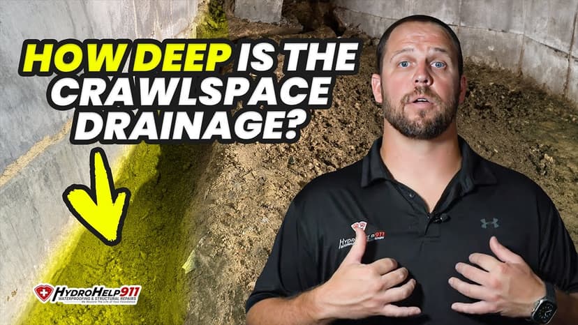 How Deep Is a Crawl Space Drainage System?. Video preview.