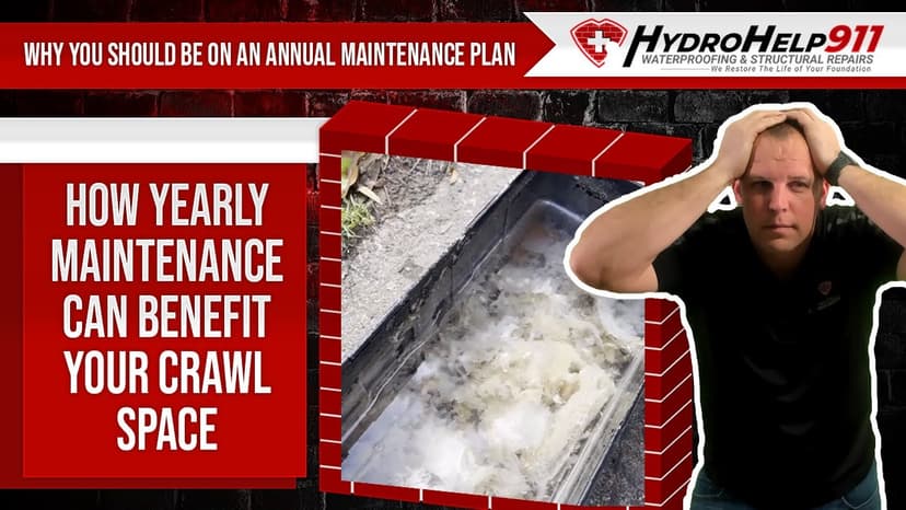 Annual Maintenance for a Crawl Space. Video preview.