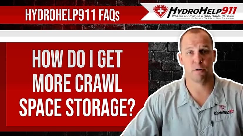 Using a Crawl Space for Storage After Encapsulation. Video preview.
