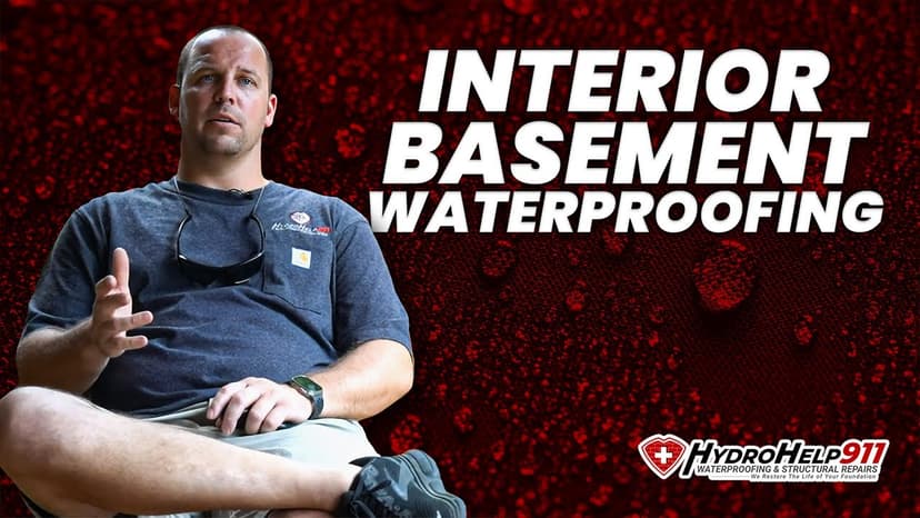 How a Basement Is Waterproofed From the Interior. Video preview.