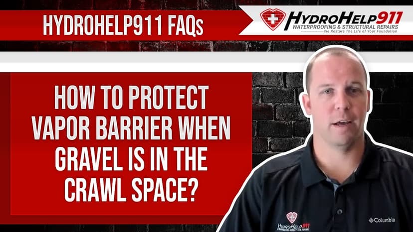 How to Protect a Vapor Barrier When Gravel Is in the Crawl Space. Video preview.