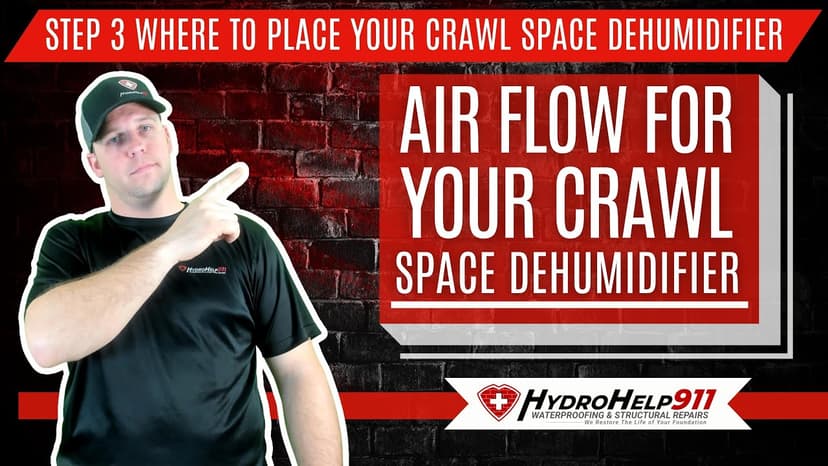 Where to Place a Crawl Space Dehumidifier, Step 3: Air Flow. Video preview.