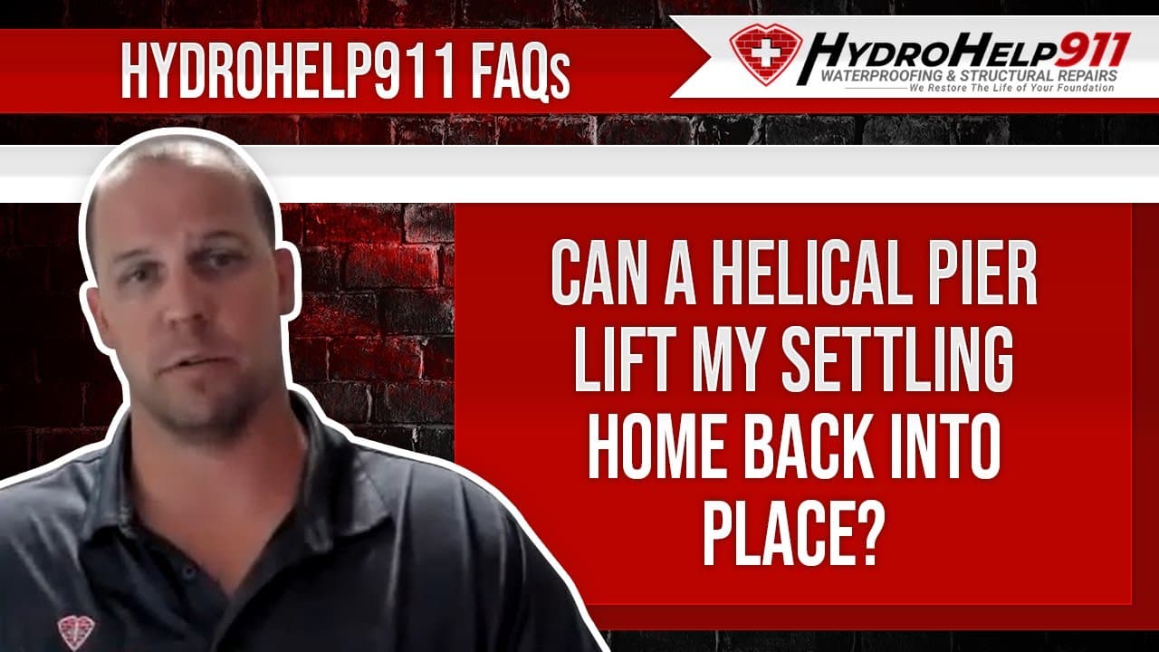 Can a Helical Pier Lift a Settling Home Back Into Place?. Video preview.