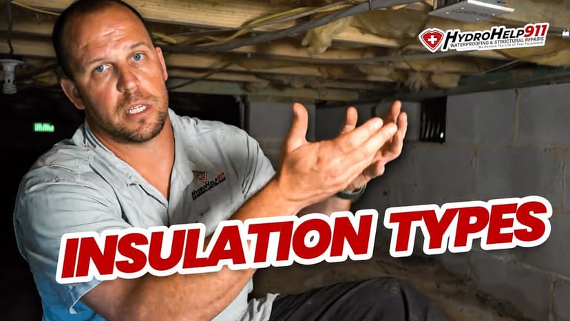 Crawl Space Insulation Types: Fiberglass, Foam Board and Spray Foam. Video preview.
