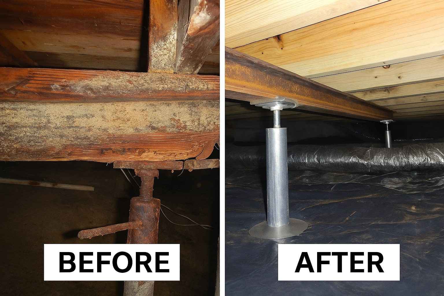 Sinking Foundation at a HydroHelp911 project