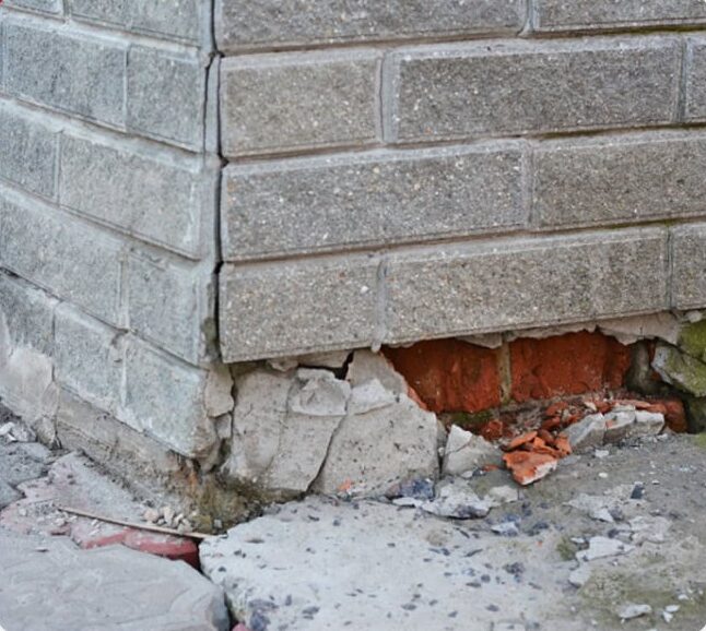Underlying cause of sinking foundation in Carolinas homes